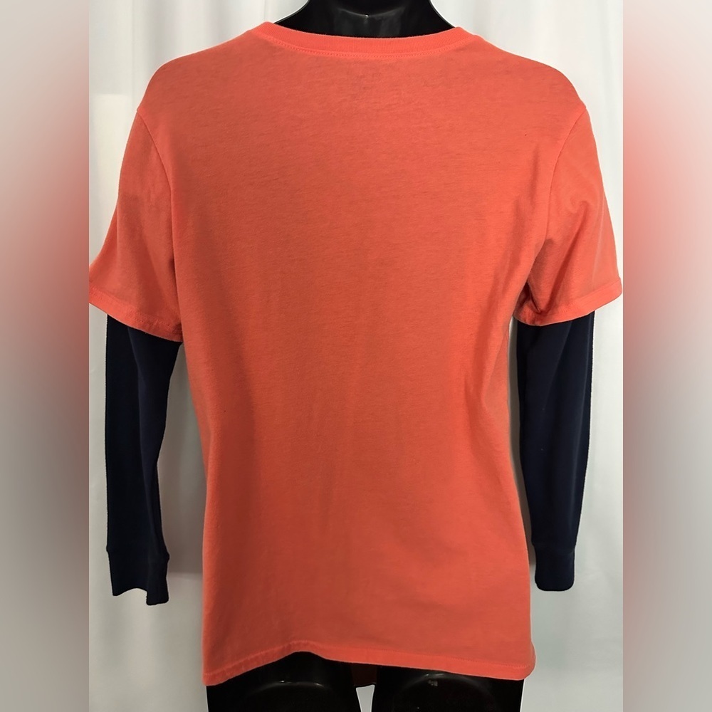 The Children’s Place Boys Dinosaur Graphic T-Shirt|Orange Long Sleeve Tee(1183) - Picture 4 of 11